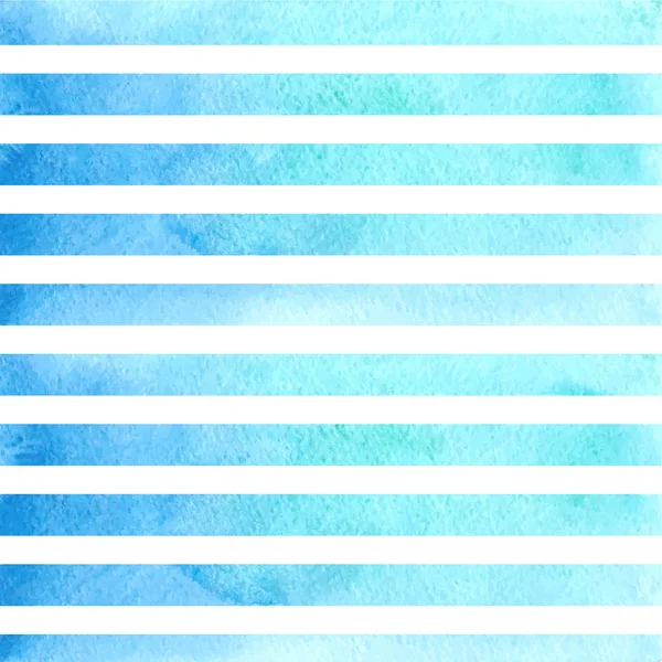 Blå akvarell ränder — Stock vektor