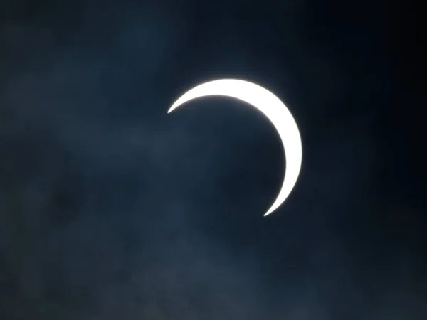 Annular Solar Eclipse Sumatra Ινδονησία — Φωτογραφία Αρχείου