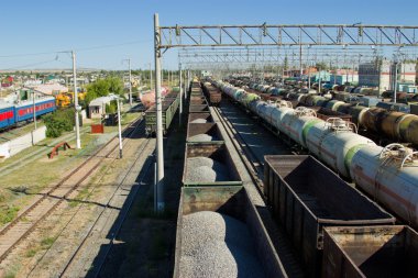 Tren İstasyonu bir şehirde küçük Rus - Petrov Val