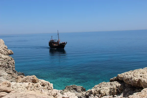 Żeglarstwo na Morzu Śródziemnym — Zdjęcie stockowe