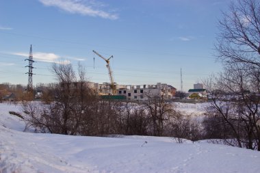 Yeni bir bina inşaatı