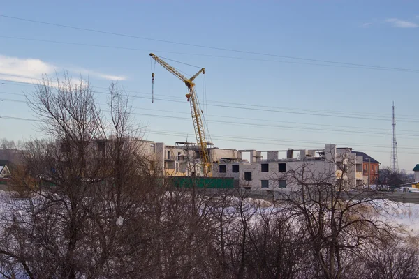 Construction d'un nouveau bâtiment — Photo