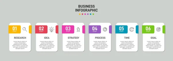 Design infografico con icone e 5 opzioni o passaggi. Vettore a linea sottile. Infografica concetto di business. Può essere utilizzato per info grafiche, diagrammi di flusso, presentazioni, siti web, banner, materiali stampati. — Vettoriale Stock