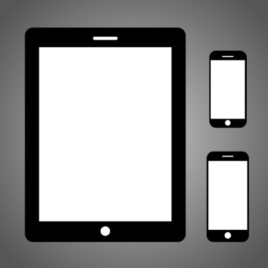 Örnek bir şablon tasarımınız için çalışır, siluet, düz