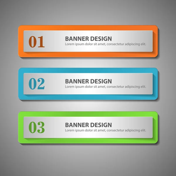 Bannière d'options d'infographie moderne. Illustration vectorielle. peut être — Image vectorielle