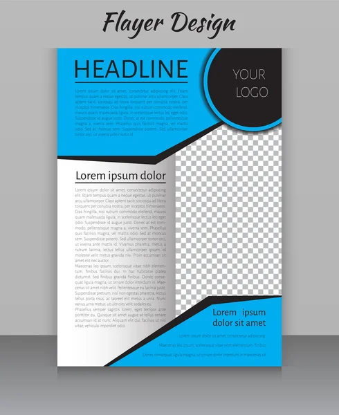 Magazine, flyer, brochure and cover layout design print template — Stock Vector