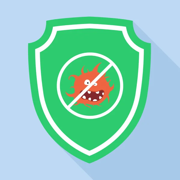 Antivirus Guard Green Shield Icon — Photo