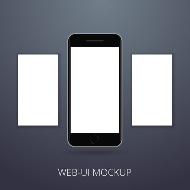 En son cep telefonu mockup tasarım veya web arabirimi için