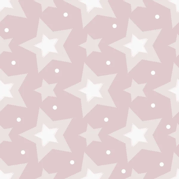 Σύγχρονη Polka Dot Σχήματα Αδιάλειπτη Patter Των Κουκκίδων Και Αστέρια — Διανυσματικό Αρχείο