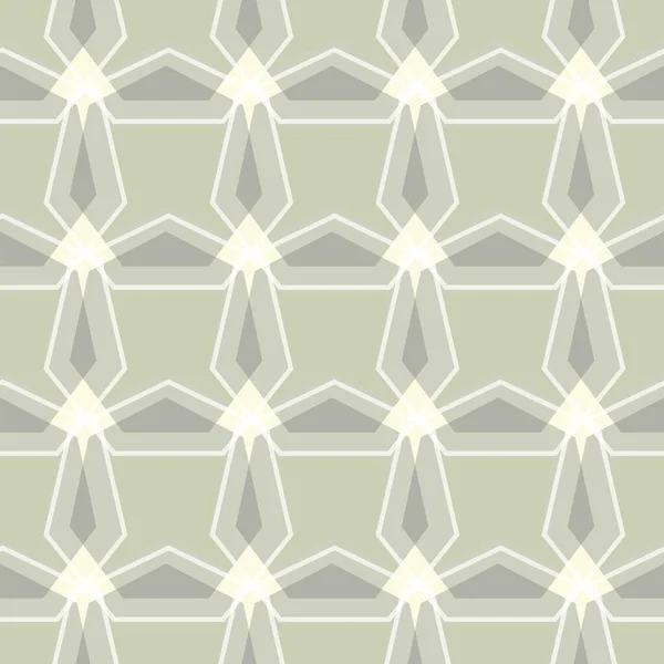 Sarı arkaplandaki geometrik vektör deseni gri. Paskalya 'da kusursuz bebek arka planı. Eşkenar dörtgenlerin geometrik deseni. Etnik kusursuz süs. Soyut arkaplan - renkli çizgiler. Vektör illüstrasyonu