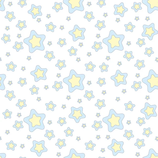 ランダムな青い星のパターン 無限の背景ベクトルイラスト 創造的で豪華なスタイル 印刷カード ラップ ラッパー ウェブ カバー ラベル バナー — ストックベクタ