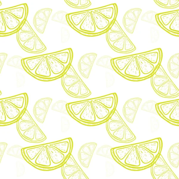 Patrón Sin Costuras Con Limones Patrón Para Imprimir Tela Papel — Vector de stock