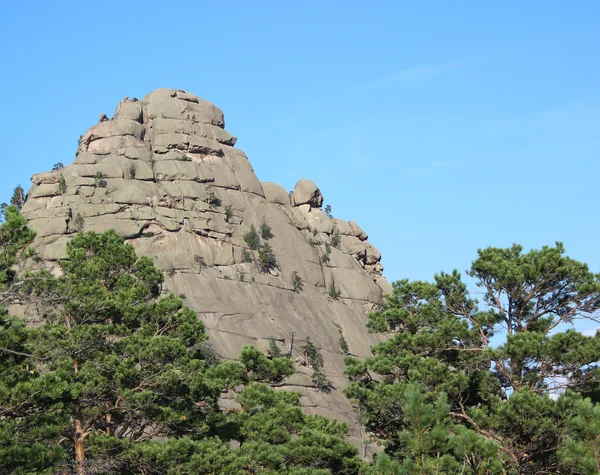 Okzhetpes Rock. Parque Nacional Natural Estatal "Burabay". Kazajstán . —  Fotos de Stock