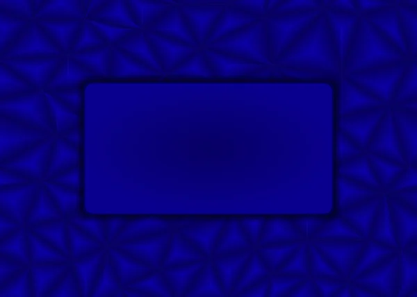 Dreieckiger blauer Hintergrund mit einem leeren Schild — Stockvektor
