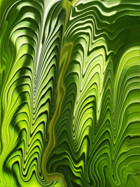 muz yaprağının dijital boyası, arkaplan için yeşil renk