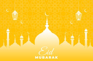 Bayram Mübarek güzel tasarım, asılı fenerler ve hilal ay ve arka planda cami (2))