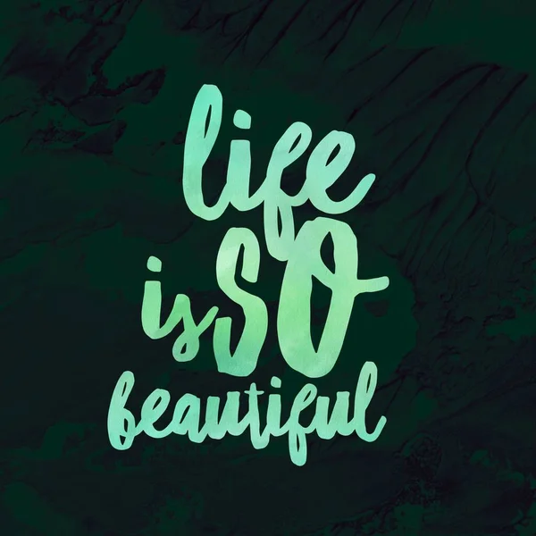 Life Beautiful Short Quote Life — Stock Photo, Image