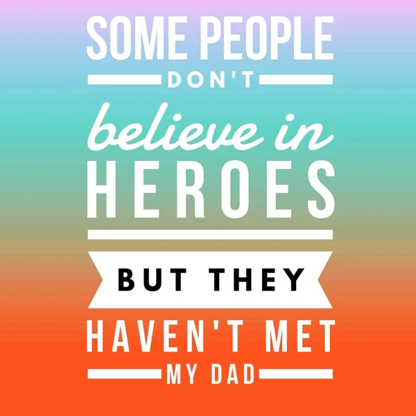 Father Day Quotes Beautiful Gradient Background Quotes Dad — Stock Photo, Image