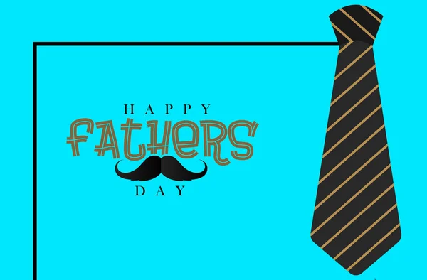 Szczęśliwy Dzień Ojca Piękny Napis Muszką Wąsami Projekt Dzień Ojca — Zdjęcie stockowe