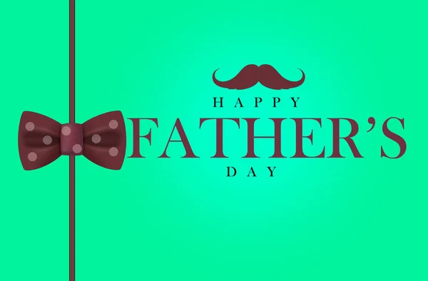 Szczęśliwy Dzień Ojca Piękny Napis Muszką Wąsami Dzień Ojca Piękny — Zdjęcie stockowe