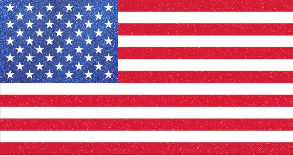Flag United States Red Blue Glitter Texture Background — Stock Photo, Image