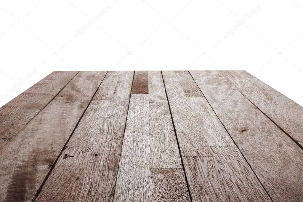 Wood texture top on isolated, Clipping path