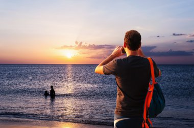 Bazı insanlar görüntü akıllı telefon ile çekim