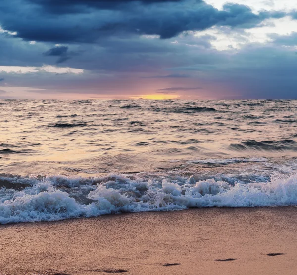 Meer und Strand Sturm — Stockfoto
