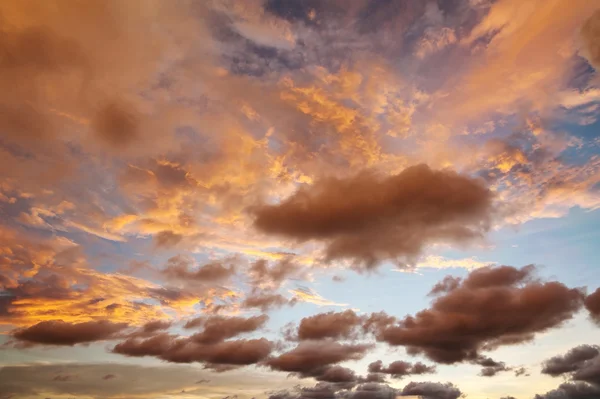 Sky sunset with cloud storm — Stock Photo, Image