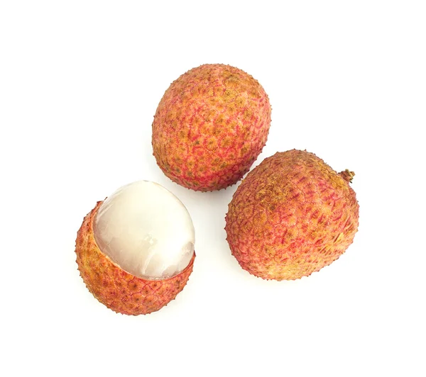 Lychee Isolated On White — Stock Photo, Image