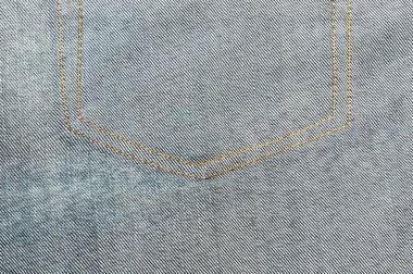 Mavi jean veya denim dokusuna kadar kapatın