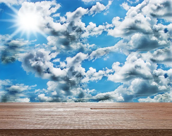 Shape of a white cloud with blue sky — Stock Photo, Image