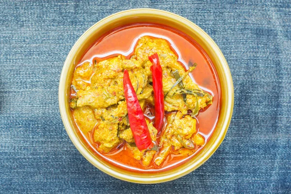 Curry varm kryddig fläskfilé — Stockfoto