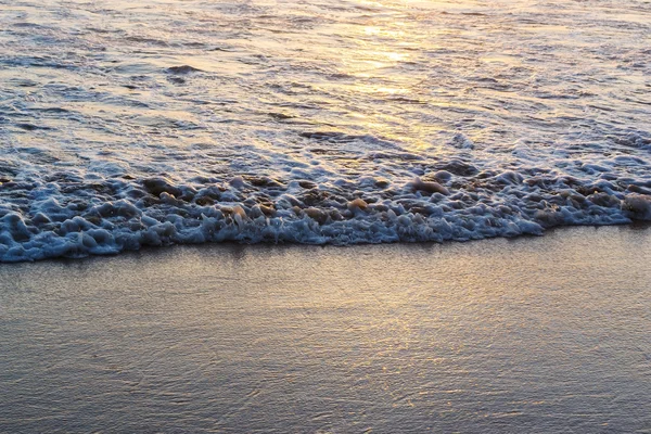 Beach sunset with color of sunlight — Stock Photo, Image