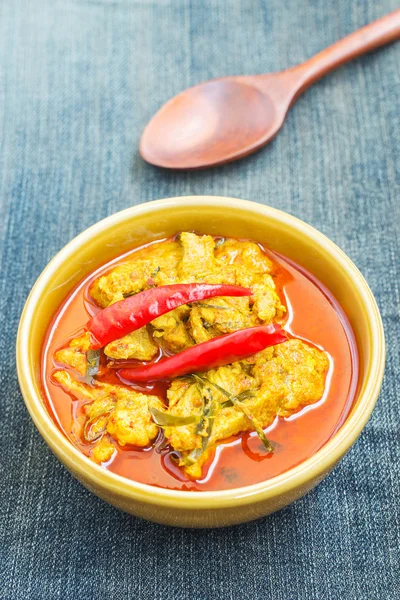 Curry varm kryddig fläskfilé — Stockfoto