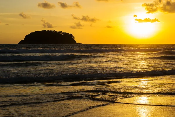 Beach sunset of the sea — Stock Photo, Image