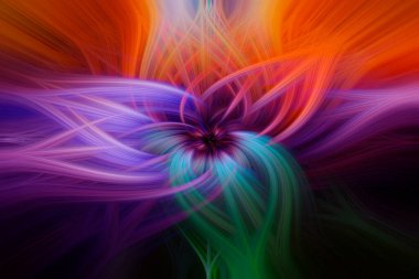 Soyut bükülmüş ışık lifleri efekti bulanık arkaplan, arkaplan tasarımı için hareket bulanık