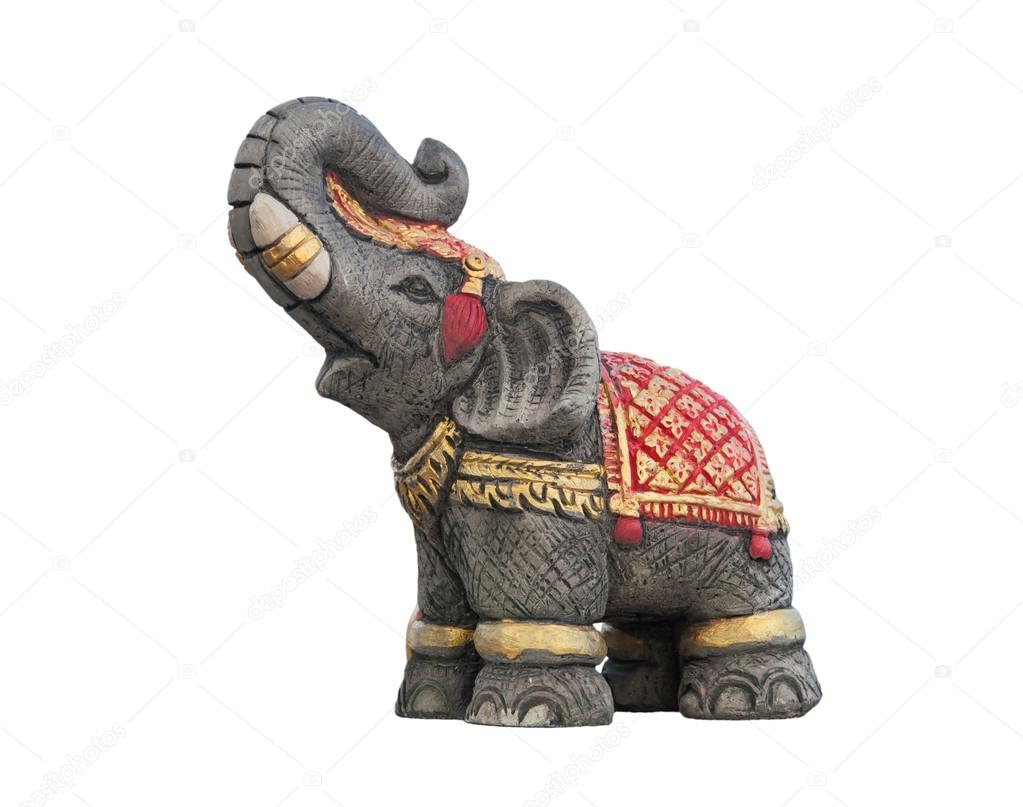 Statue of elephant isolated