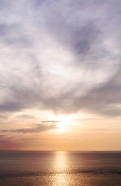 Güzel doğa günbatımı rengini ile