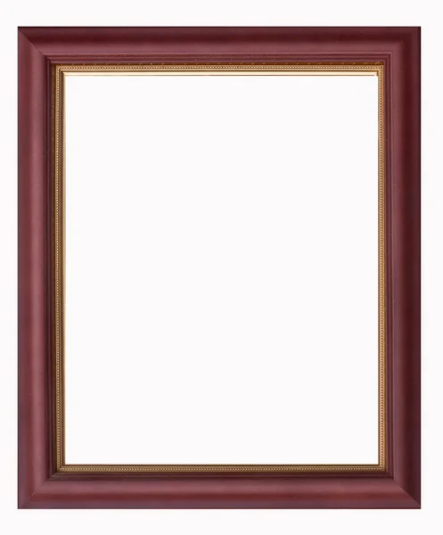 Old wooden picture frame with clipping path — Stock Photo, Image
