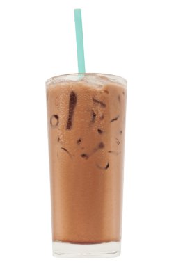 Ice chocolate, Isolated, clipping path