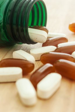 şişeden dökülmesini hapları