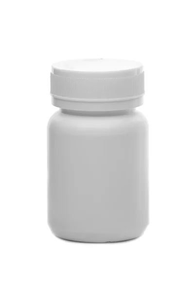 分離した白い薬薬瓶 — ストック写真