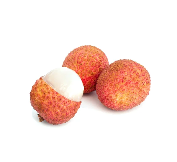 Ripe fruit of the litchi against — Stock Photo, Image