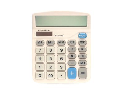Gerçekçi elektronik calculater izole