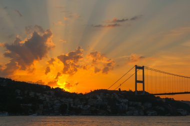 Günbatımında Boğaz Köprüsü