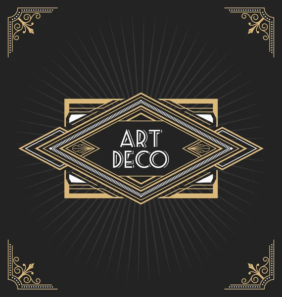 Art Deco Frame Design — Stockvector