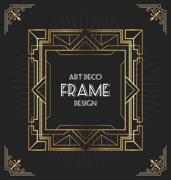 Art Deco Frame Design — Stockvector