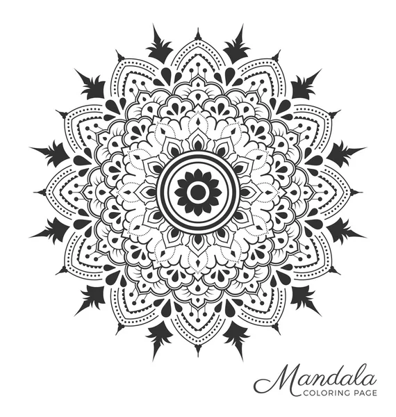 Mandala ornament ozdobny projekt — Wektor stockowy