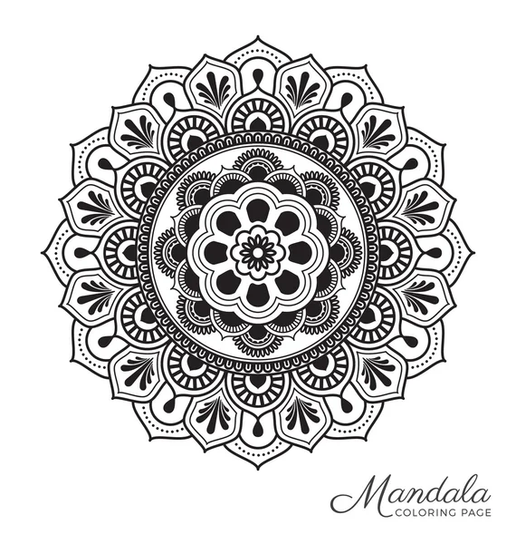 Mandala ornament ozdobny projekt — Wektor stockowy